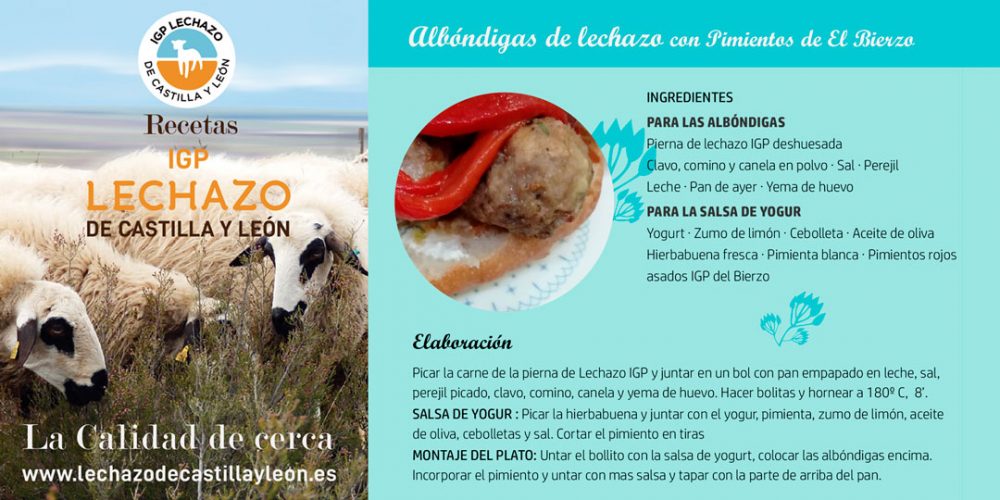 Albóndigas de lechazo con Pimientos de El Bierzo